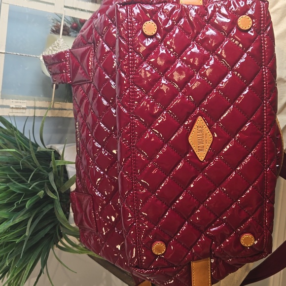 MZ Wallace Patent Leather Waffle Shoulder Bag - Picture 4 of 12